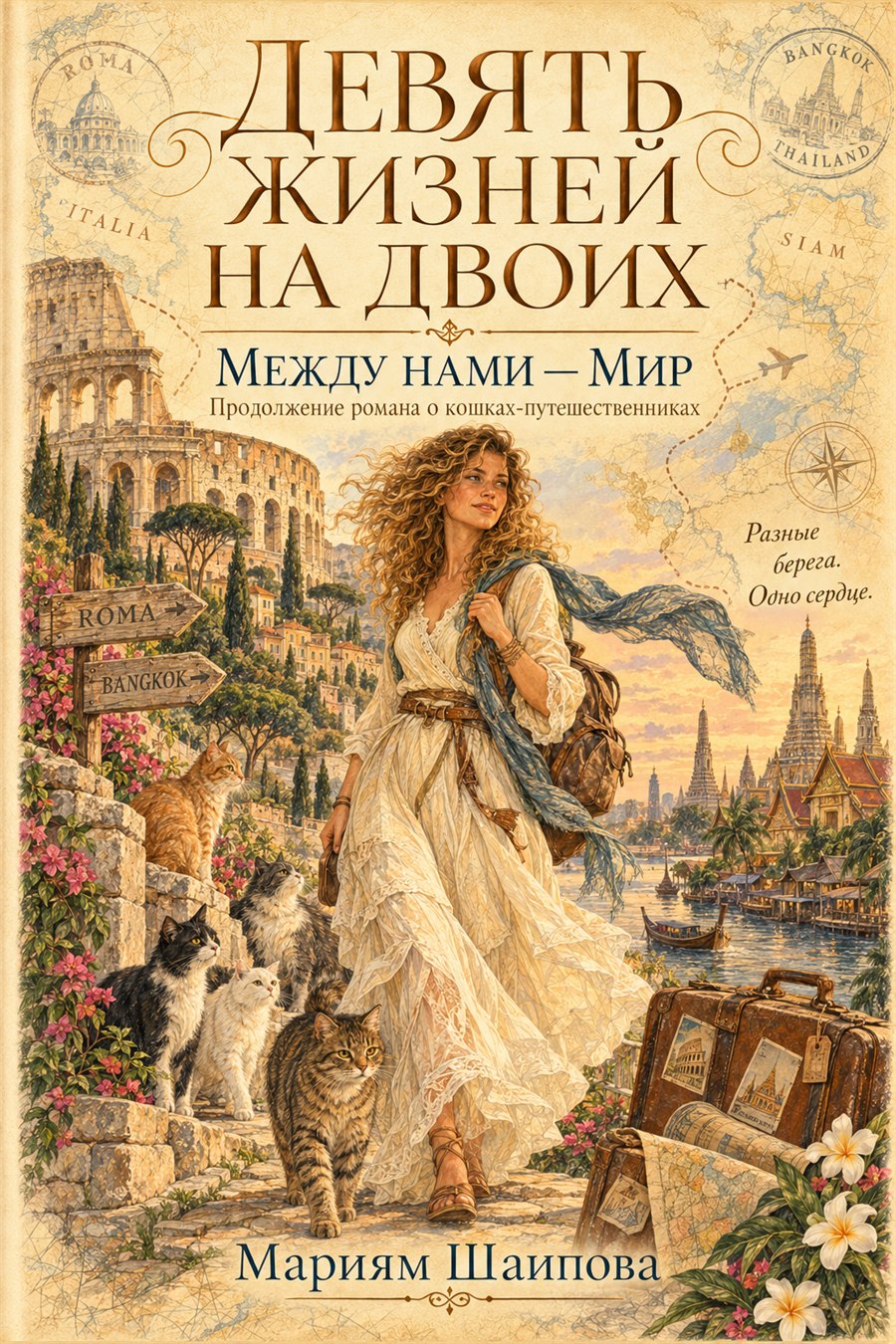 Обложка книги «Девять жизней на двоих. Между нами — мир»